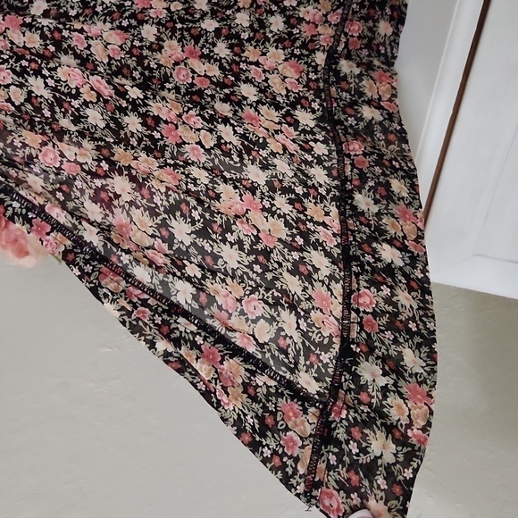 New Free People Floral Kimono Boho Peasant lagenlook Bohemian Fall Anthropology - Picture 3 of 6